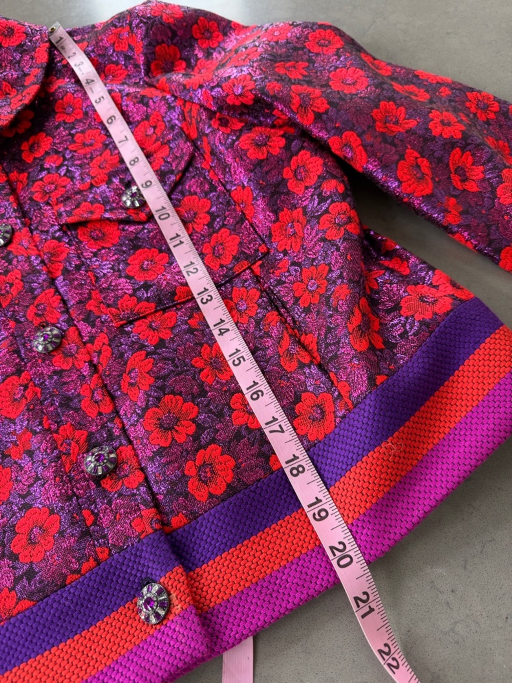 Louise Kennedy Metallic Thread Moto Jacket S - Picture 6 of 12